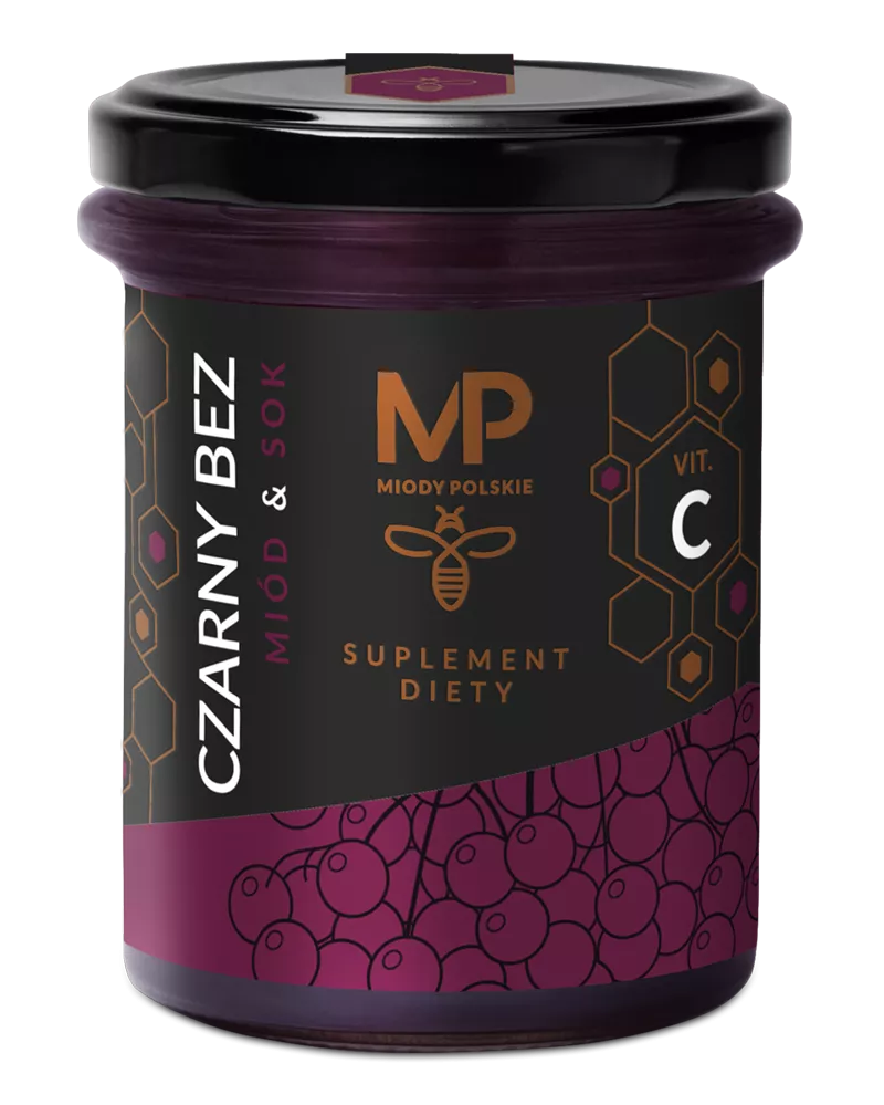 Med se šťávou z černého bezu 250g