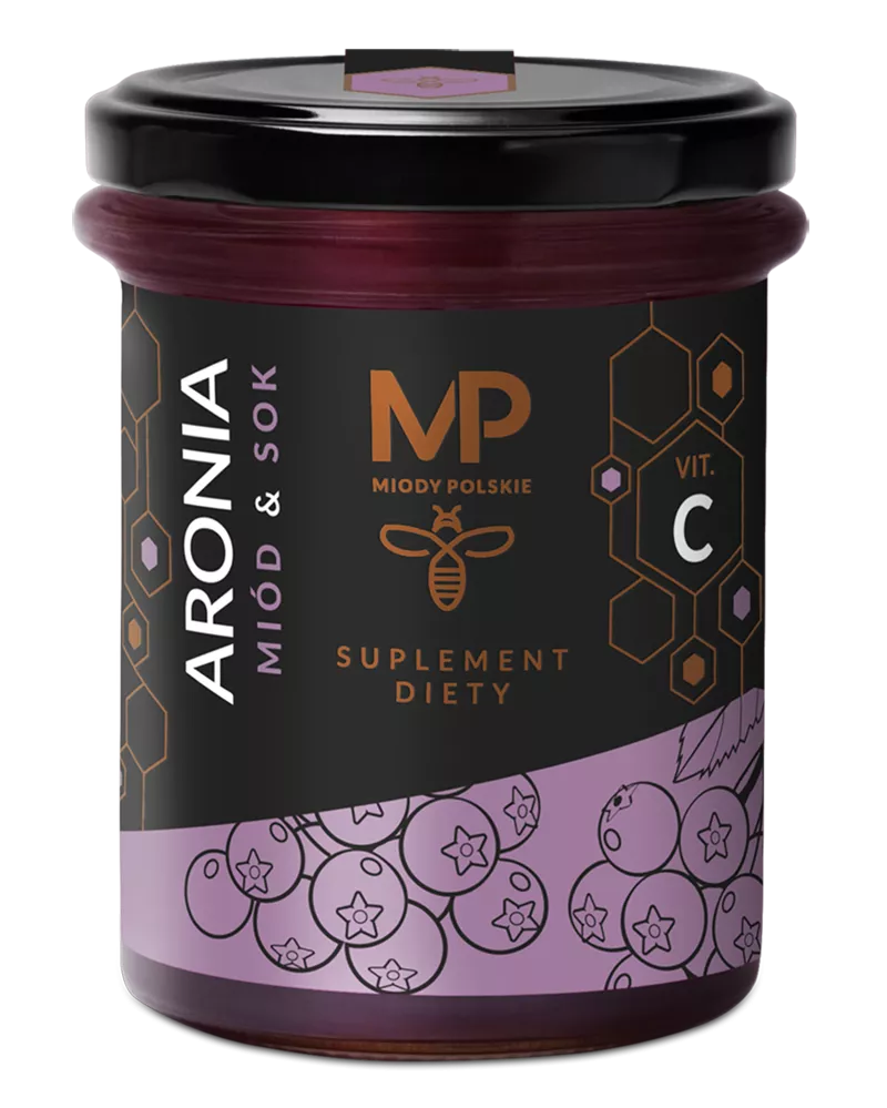 Med se šťávou z černého jeřábu 250g