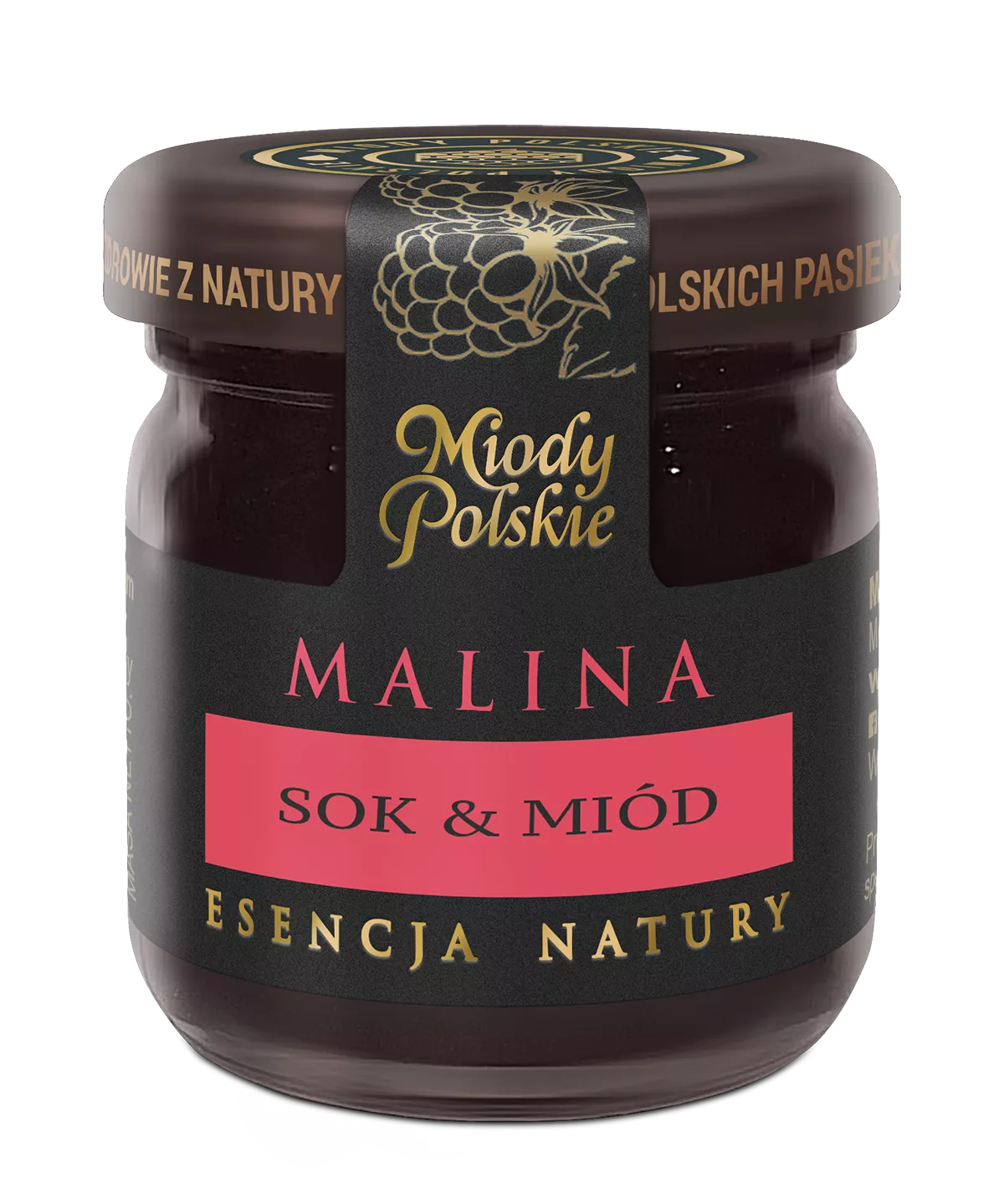 Med se šťávou z maliny 40g