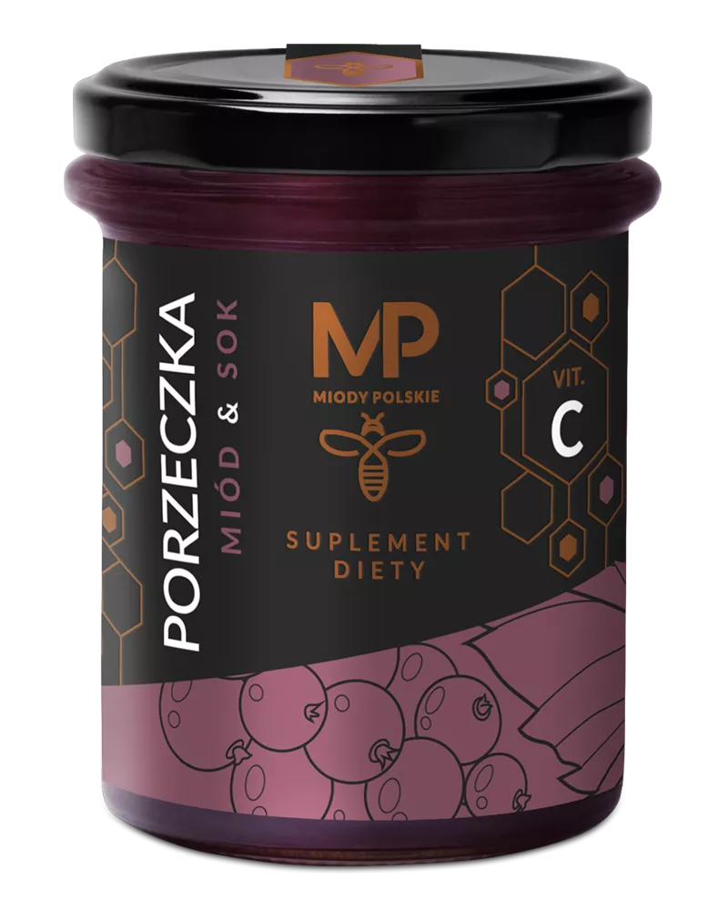 Med se šťávou z rybízu 250g